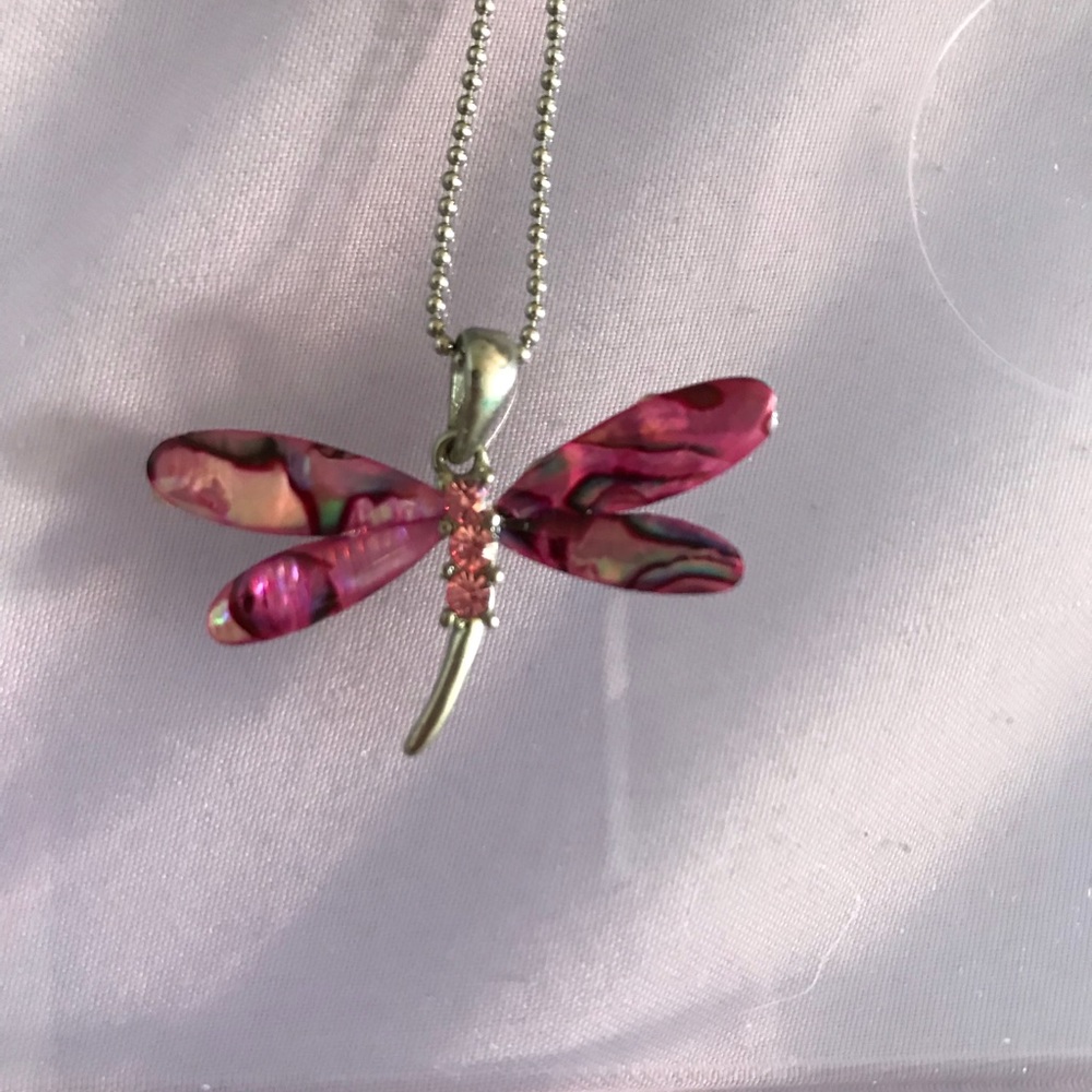 Beautiful dragonfly stone pendent